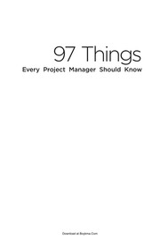 Cover of: 97 things every project manager should know | Barbee Davis