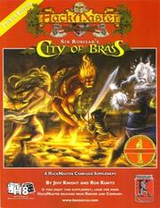 Cover of: Sir Robilar's City of Brass by Jeff Knight, Rob Kuntz