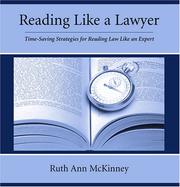 Reading Like A Lawyer by Ruth Ann McKinney