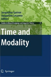 Cover of: Time and modality | 