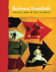 Cover of: Business essentials by Ronald J. Ebert
