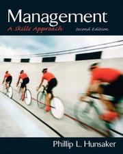 Cover of: Management: a skills approach
