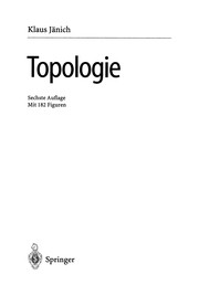 Cover of: Topologie by 