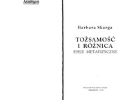 Cover of: Toz samos c  i ro z nica by Barbara Skarga