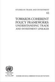 Cover of: Towards coherent policy frameworks | United Nations. Economic and Social Commission for Asia and the Pacific