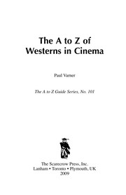 Cover of: The A to Z of Westerns in Cinema | Paul Varner