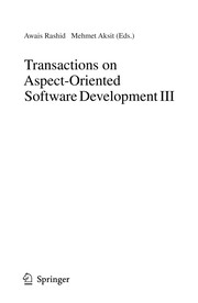 Cover of: Transactions on aspect-oriented software development