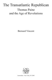 Cover of: The transatlantic republican by Vincent, Bernard