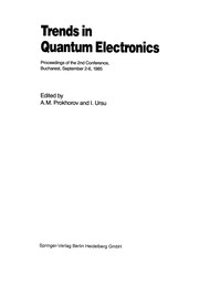 Cover of: Trends in Quantum Electronics | A. M. Prokhorov