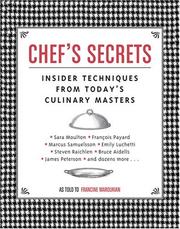 Cover of: Chef's Secrets: Insider Techniques from Today's Culinary Masters