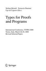 Cover of: Types for Proofs and Programs | Hutchison, David