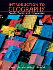 Cover of: Introduction to Geography by Edward F. Bergman, William H. Renwick