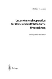 Cover of: Unternehmenskooperation für kleine und mittelständische Unternehmen: Lösungen für die Praxis