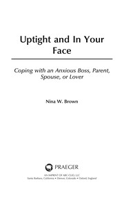 Cover of: Uptight and in your face | Nina W. Brown
