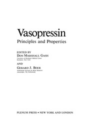Cover of: Vasopressin | Don Marshall Gash