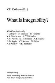 Cover of: What Is Integrability? | Vladimir E. Zakharov