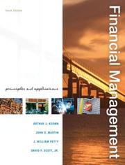 Cover of: Financial management: principles and applications