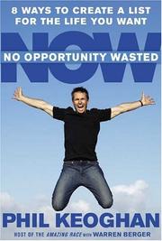 Cover of: No Opportunity Wasted: Creating a Life List