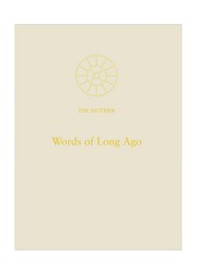 Cover of: Words of Long Ago by Mother
