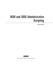 WSH and ADSI administrative scripting