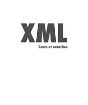Cover of: XML: cours et exercices