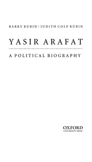 Cover of: Yasir Arafat by Barry Rubin