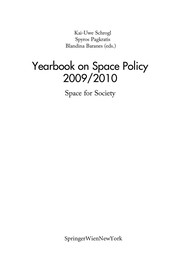 Cover of: Yearbook on Space Policy 2009/2010: Space for Society