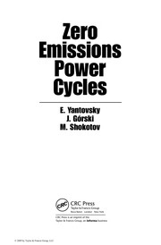 Zero emissions power cycles by E. I. I︠A︡ntovskiĭ