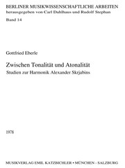 Cover of: Zwischen Tonalität und Atonalität by Gottfried Eberle