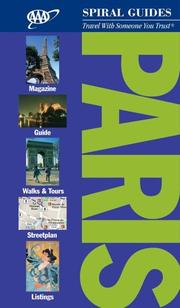 Cover of: Paris Spiral Guide (Aaa Spiral Guides)