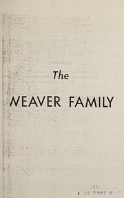Cover of: Weaver family | Jennings Clark Weaver