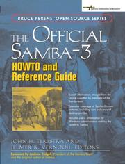 Cover of: The official Samba-3 HOWTO and reference guide by John H. Terpstra and Jelmer R. Vernooij, editors.