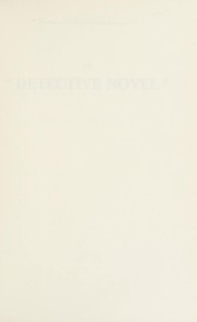 Cover of: Le "detective novel" et l'influence de la pensée scientifique by Régis Messac