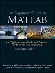 Cover of: Engineer's Guide to MATLAB, An (2nd Edition)