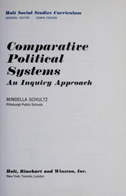 Cover of: Comparative political systems | Mindella Schultz