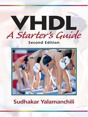 Cover of: VHDL by Sudhakar Yalamanchili, Sudhakar Yalamanchili