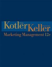 Cover of: Marketing Management (12th Edition) (Marketing Management) by Philip Kotler, Kevin Lane Keller
