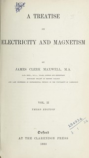 Cover of: Treatise on electricity and magnetism