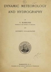 Cover of: Dynamic meteorology and hydrography