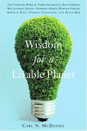 Cover of: Wisdom for a Livable Planet by Carl N. McDaniel