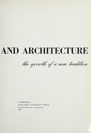 Cover of: Space, time and architecture | S. Giedion