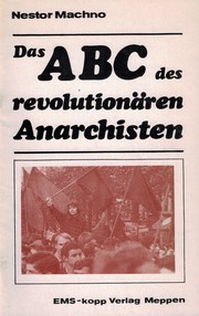Cover of: Das ABC des revolutionären Anarchisten