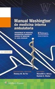 Cover of: Manual Washington de medicina interna ambulatoria - 2. edicion by 