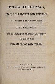 Cover of: Poemas christianos...: Por el autor del Evangelio en triunfo. Publicados tor by Pablo de Olavide