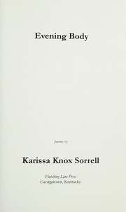 Cover of: Evening body | Karissa Knox Sorrell