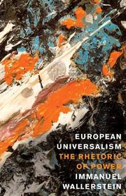 European universalism by Immanuel Maurice Wallerstein