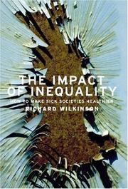 Cover of: The Impact of Inequality by Richard Wilkinson