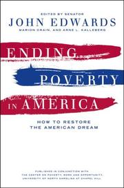 Cover of: Ending Poverty in America by 