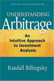 Cover of: Understanding Arbitrage: An Intuitive Approach to Financial Analysis