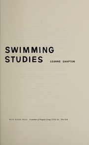 Cover of: Swimming studies | Leanne Shapton